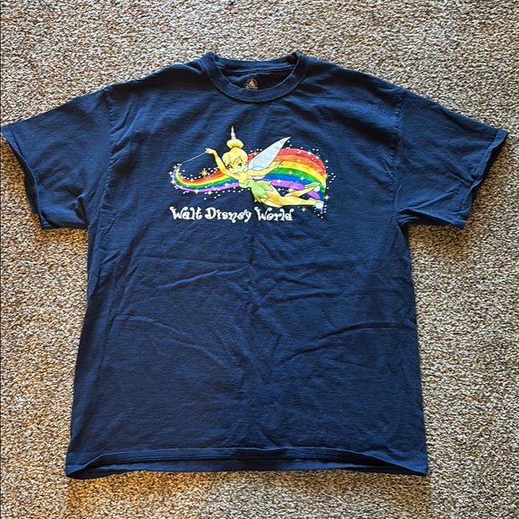 Disney Other - Walt Disney World T-Shirt with Tinkerbell and Rainbow XL